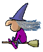 Gif strega divertente di Halloween