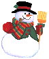 Gif di Natale: pupazzi di neve